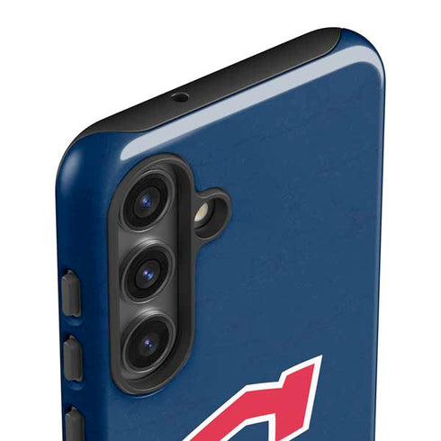 MLB Cleveland Guardians - Solid Distressed Galaxy S25 Impact Case